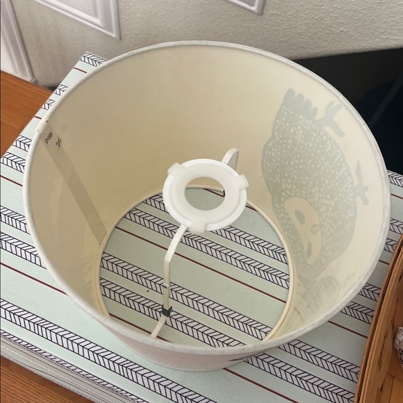 IKEA Gulort Owl Motif White Canvas Bird Print Home Decorative Lamp Shade - Picture 7 of 7